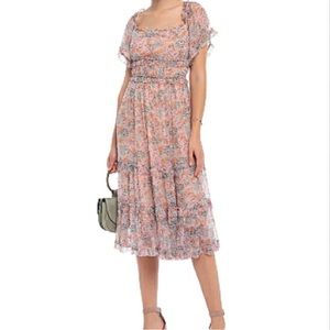 Love the Label Floral Flowy Midi Off Shoulder Option - Size Small.
